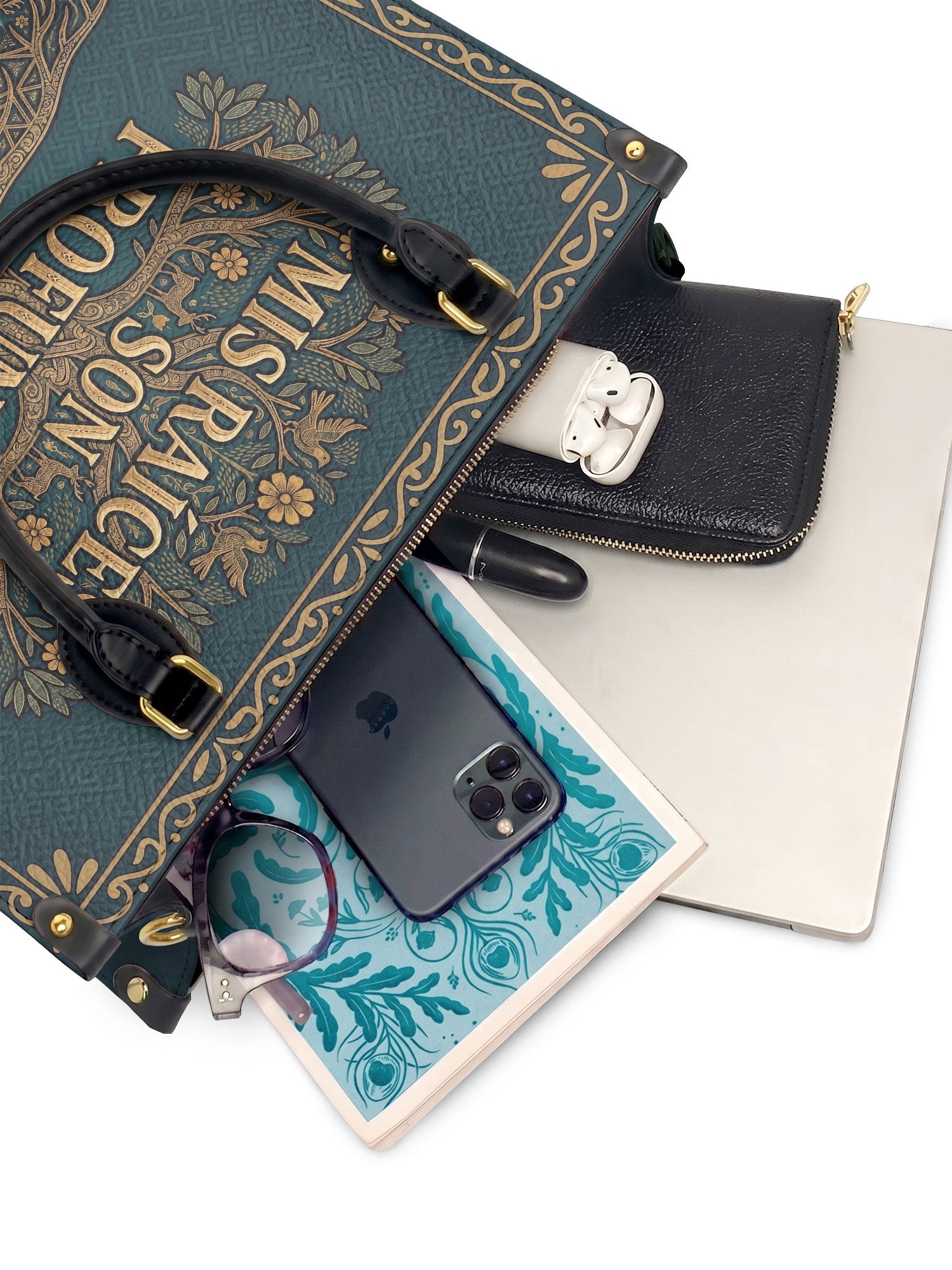"Mis Raíces son Profundas" ver.2 Leather Handbag - interior | Paleta Bags