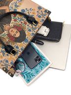"Soy Fuerte" ver.3 Leather Handbag - interior | Paleta Bags