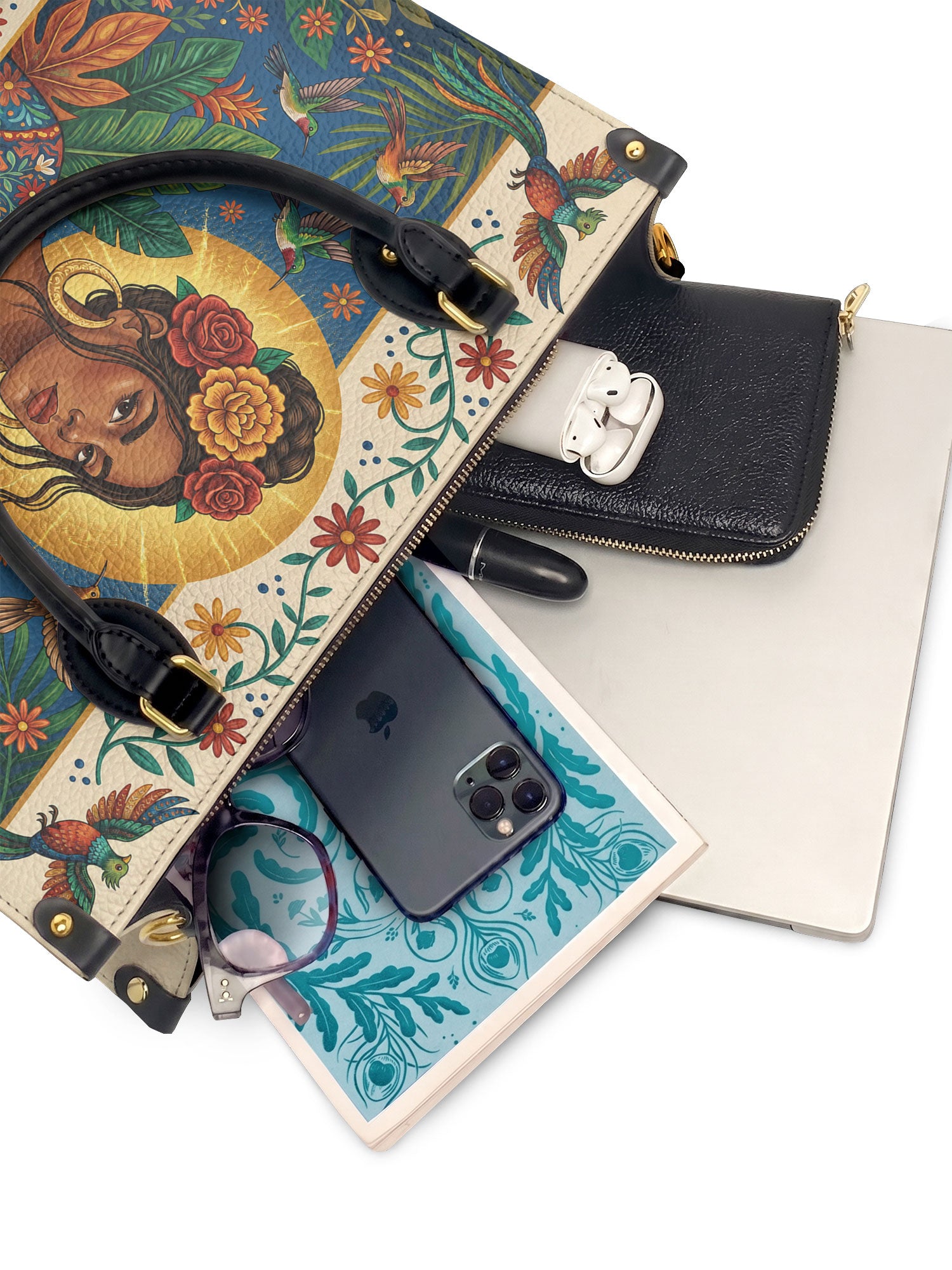 "Poderosa y Libre" ver.3 Leather Handbag - interior | Paleta Bags