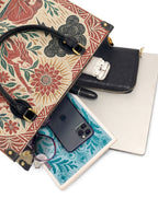 "Caí, me levanté, florecí" ver.2 Leather Handbag - interior | Paleta Bags
