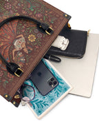 "Nacida de la tierra, hecha para el mundo" ver.5 Leather Handbag - interior | Paleta Bags