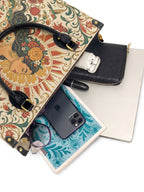 "Me merezco todo lo bueno" ver.3 Leather Handbag - interior | Paleta Bags
