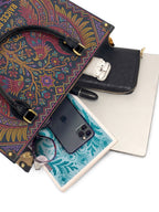 "Raíces profundas, alas libres" ver.1 Leather Handbag - interior | Paleta Bags