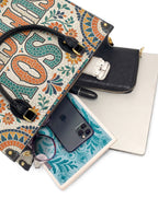 "Soy suficiente, tal y como soy" ver.4 Leather Handbag - interior | Paleta Bags