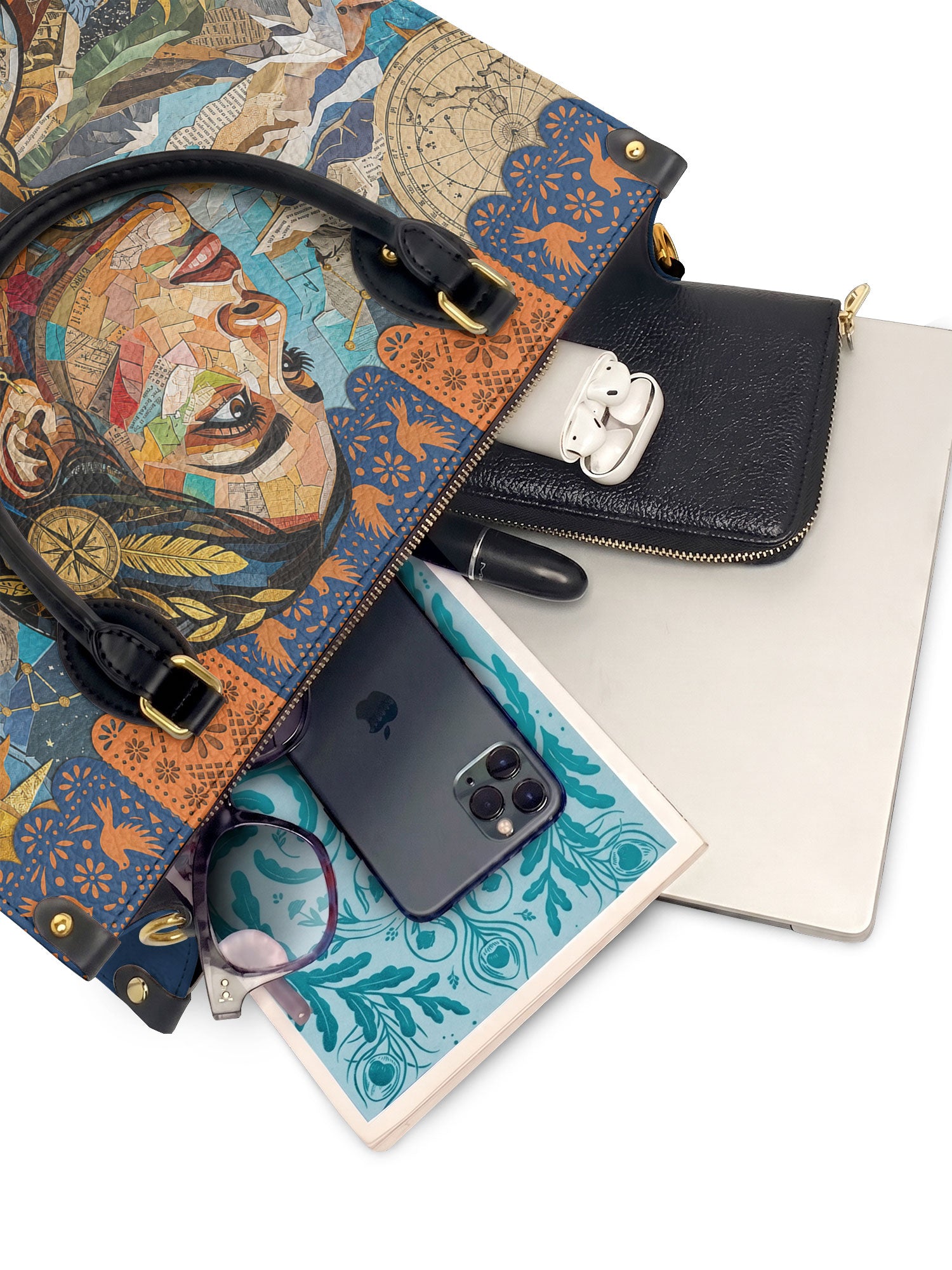 "Vuelo Alto" ver.4 Leather Handbag - interior | Paleta Bags
