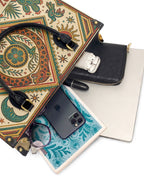 "Feroz. Arraigada. Radiante" ver.2 Leather Handbag - interior | Paleta Bags