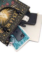 "Eres la mujer que alguna vez soñaste ser" ver.9 Leather Handbag - interior | Paleta Bags