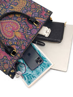 "Otomi Wild Embroidery" ver.2 Leather Handbag - interior | Paleta Bags