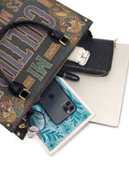 "Mi cultura es mi fortaleza" ver.3 Leather Handbag - interior | Paleta Bags