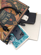 "Se amó hasta florecer" ver.1 Leather Handbag - interior | Paleta Bags