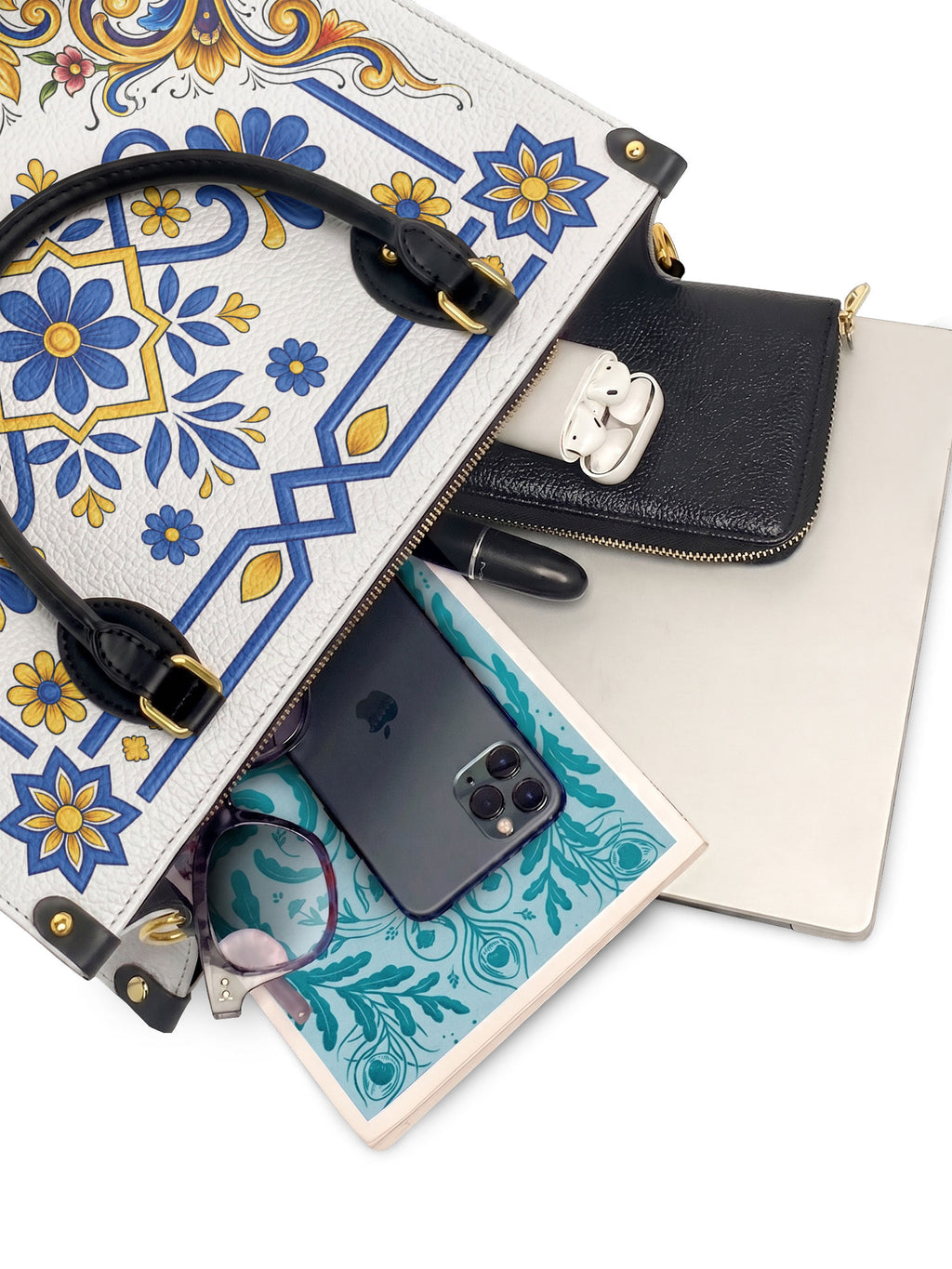 "TONATIUH" Leather Handbag - interior | Paleta Bags