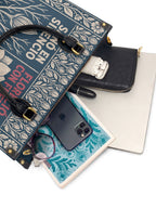 "Sanó en silencio, floreció con fuerza" ver.1 Leather Handbag - interior | Paleta Bags