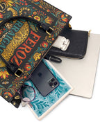 "Feroz. Arraigada. Radiante" ver.5 Leather Handbag - interior | Paleta Bags