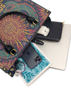 "Soy fuego que no se apaga" ver.3 Leather Handbag - interior | Paleta Bags