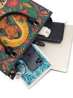 "Nací para brillar" ver.4 Leather Handbag - interior | Paleta Bags