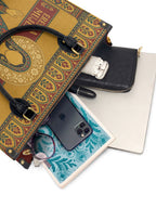 "Eres la mujer que alguna vez soñaste ser" ver.6 Leather Handbag - interior | Paleta Bags