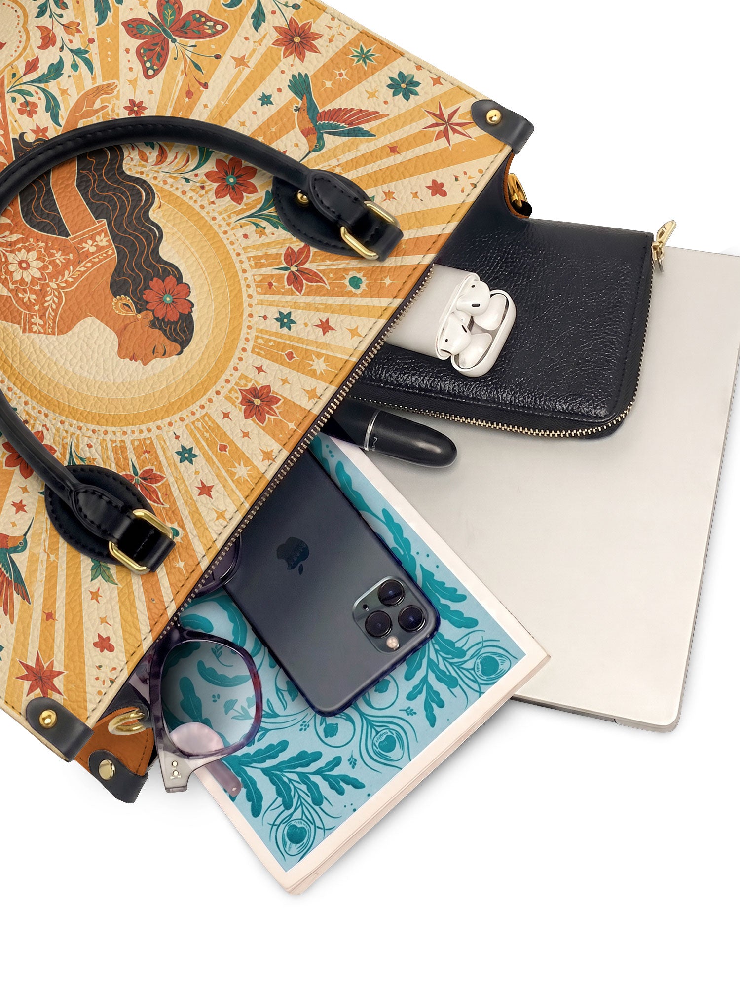 "Me merezco todo lo bueno" ver.4 Leather Handbag - interior | Paleta Bags