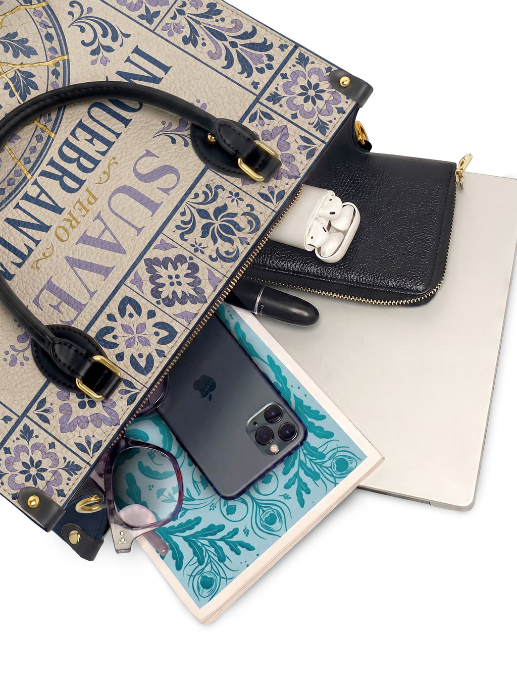 "Suave pero inquebrantable" ver.4 Leather Handbag - interior | Paleta Bags