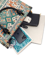 "Raíces profundas, alas libres" ver.4 Leather Handbag - interior | Paleta Bags