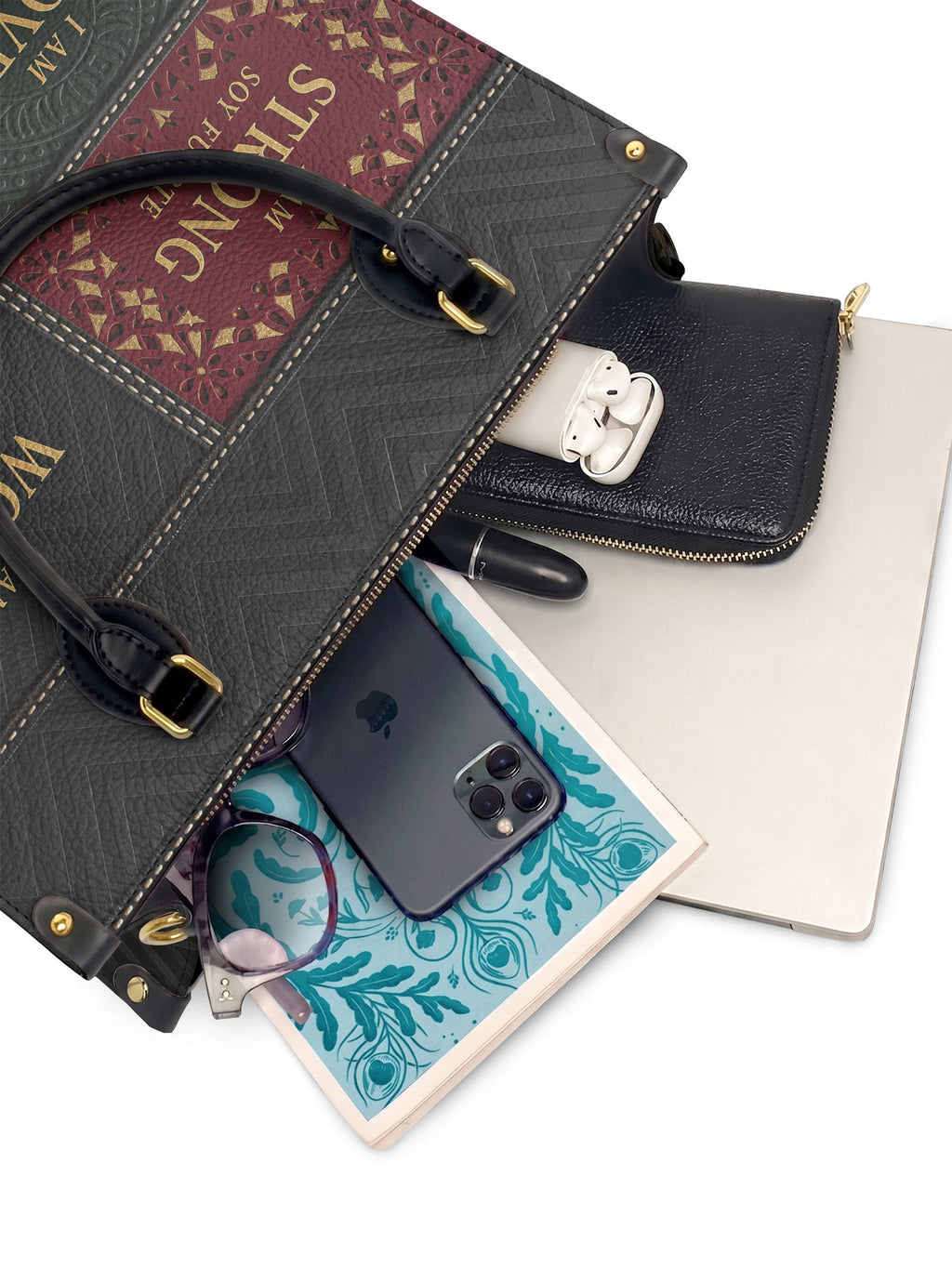 "BILINGÜE" ver.2 Leather Handbag - interior | Paleta Bags