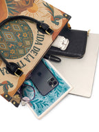 "Nacida de la tierra, hecha para el mundo" ver.1 Leather Handbag - interior | Paleta Bags