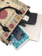 "Se amó hasta florecer" ver.5 Leather Handbag - interior | Paleta Bags