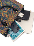 "Soy hija de la tierra" ver.2 Leather Handbag - interior | Paleta Bags