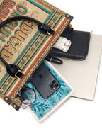 "Educada. Orgullosa. Imparable" ver.4 Leather Handbag - interior | Paleta Bags