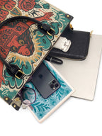 "No pido permiso para ocupar espacio" ver.3 Leather Handbag - interior | Paleta Bags
