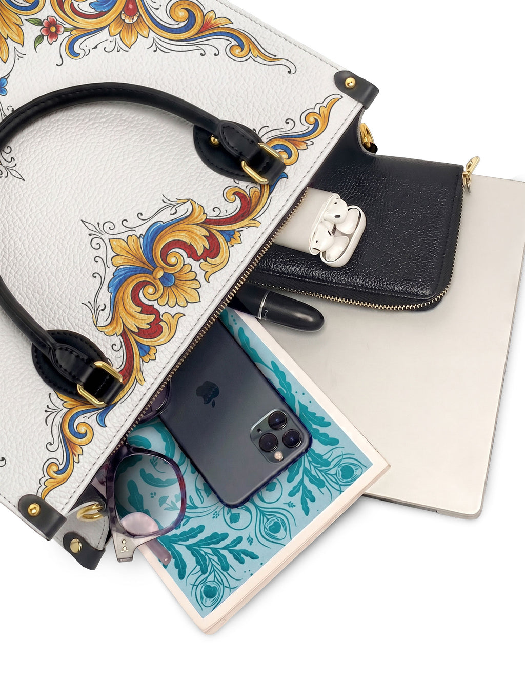 "IXTAC" Leather Handbag - interior | Paleta Bags