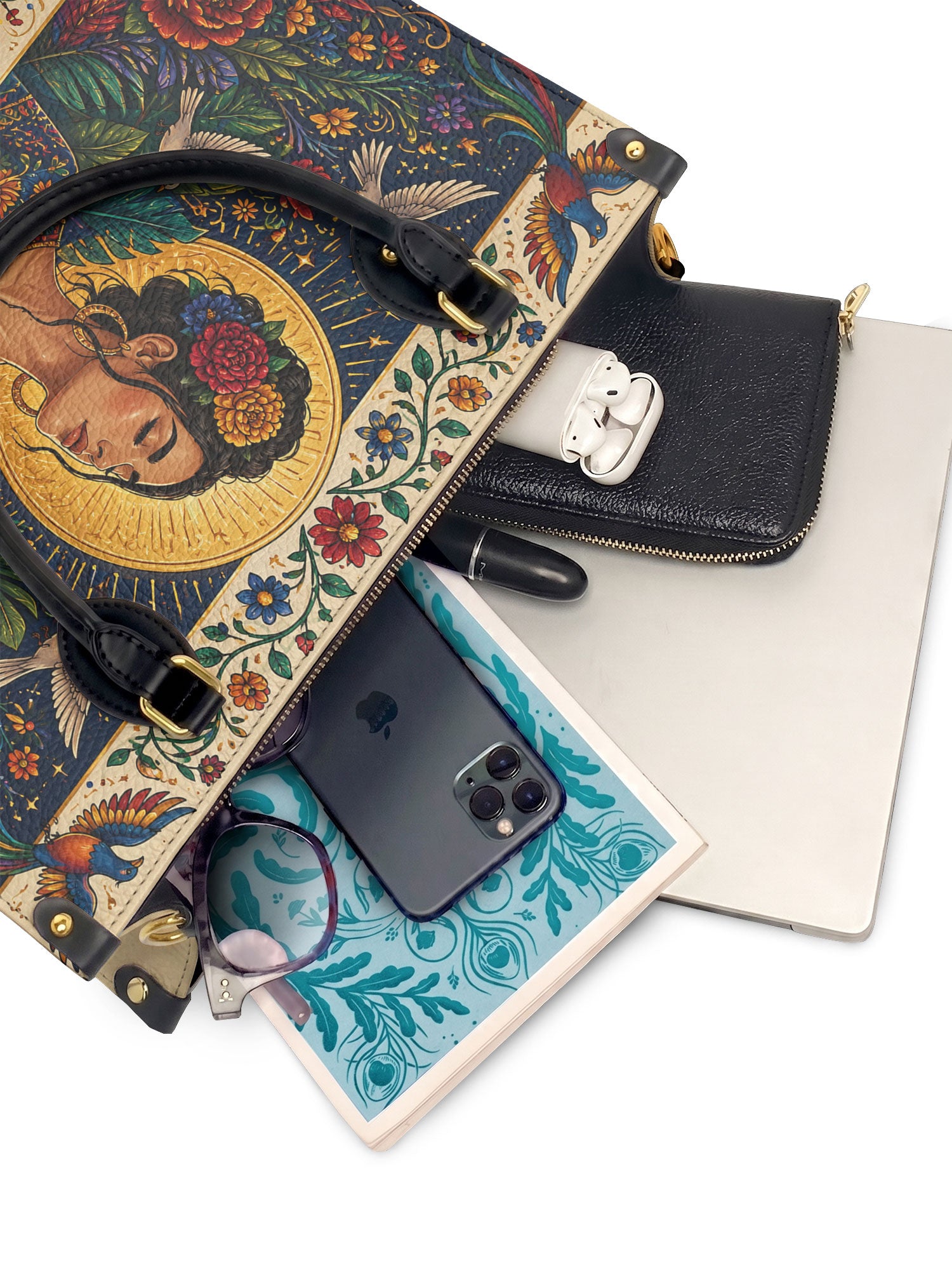 "Poderosa y Libre" ver.1 Leather Handbag - interior | Paleta Bags
