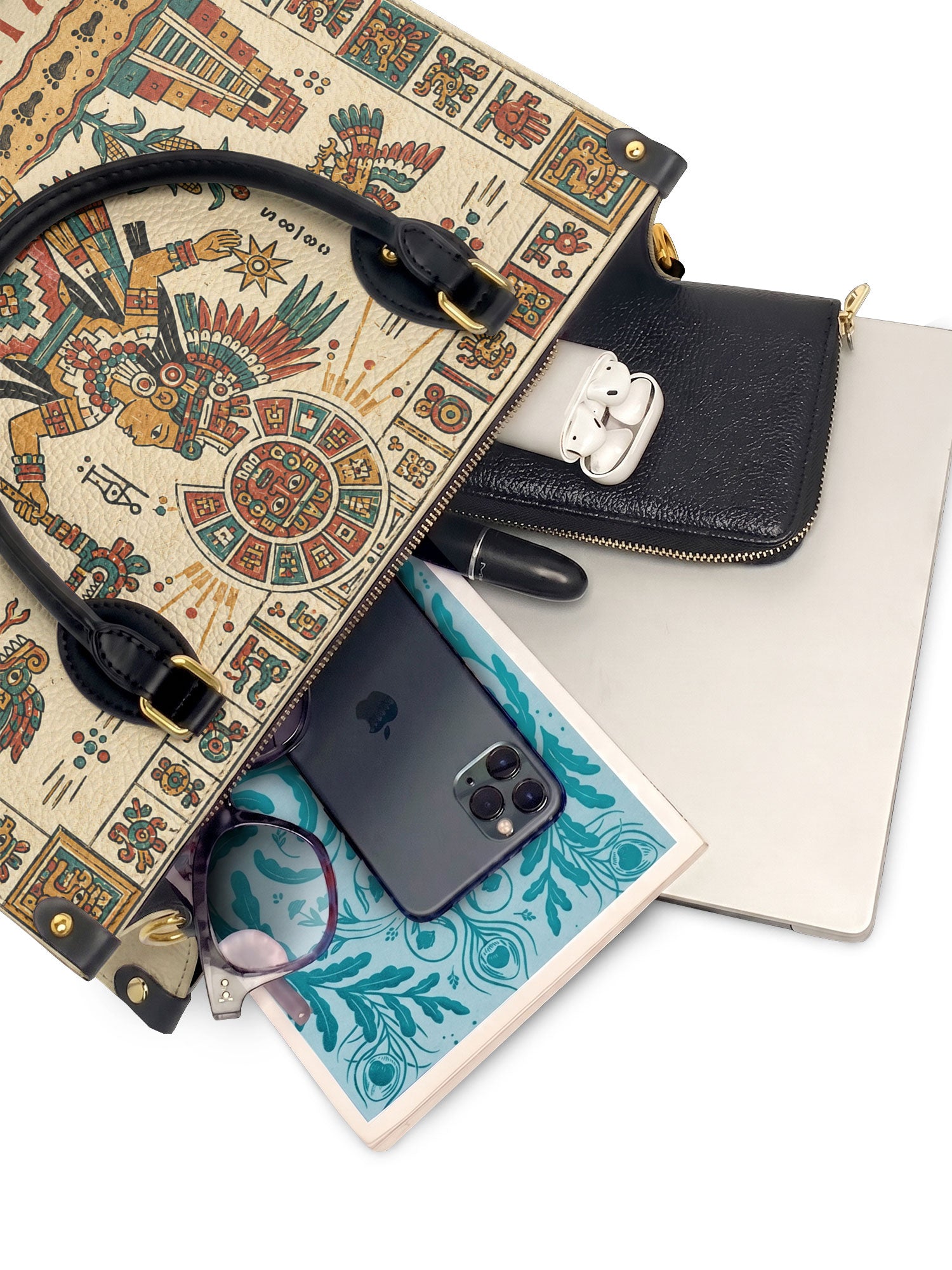 "Soy la dueña de mi destino" ver.3 Leather Handbag - interior | Paleta Bags