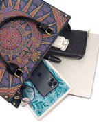 "Soy la dueña de mi destino" ver.1 Leather Handbag - interior | Paleta Bags