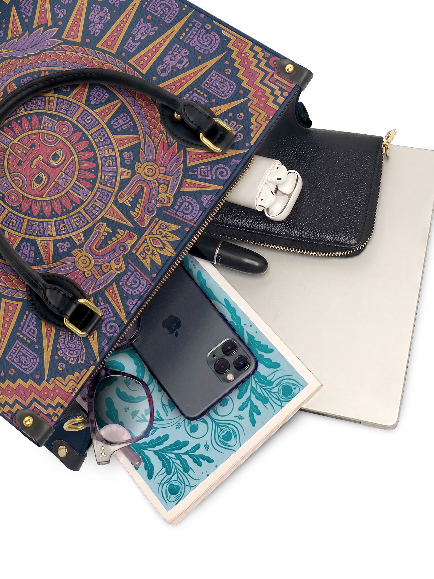 "Soy la dueña de mi destino" ver.1 Leather Handbag - interior | Paleta Bags