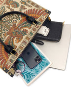 "Raíces profundas, alas libres" ver.3 Leather Handbag - interior | Paleta Bags