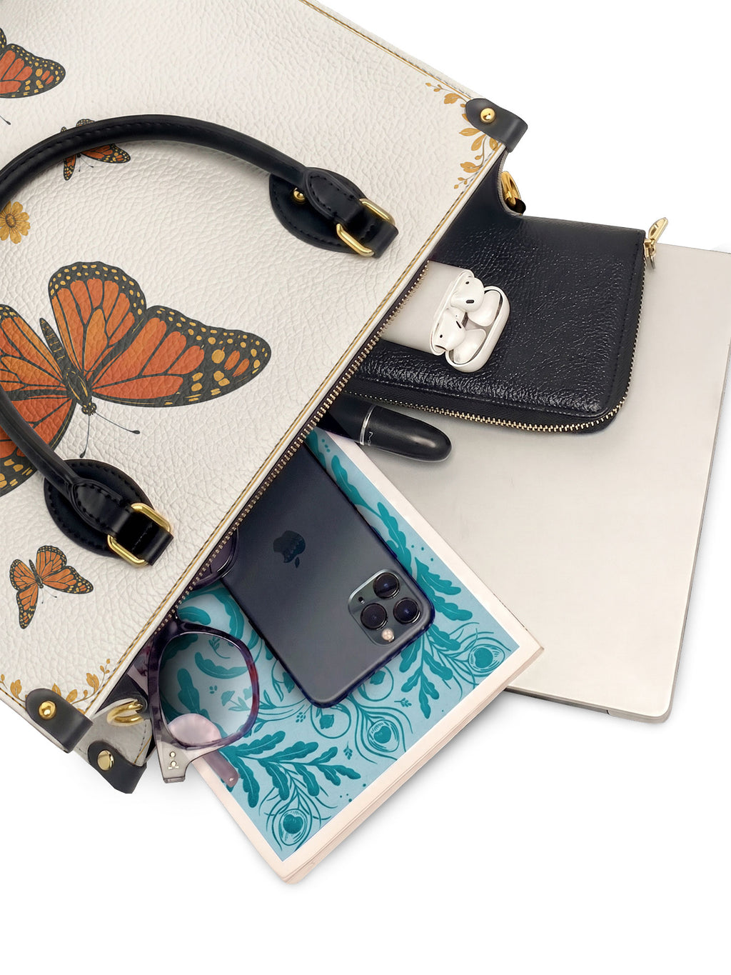 "PAPALOTL" Leather Handbag - interior | Paleta Bags