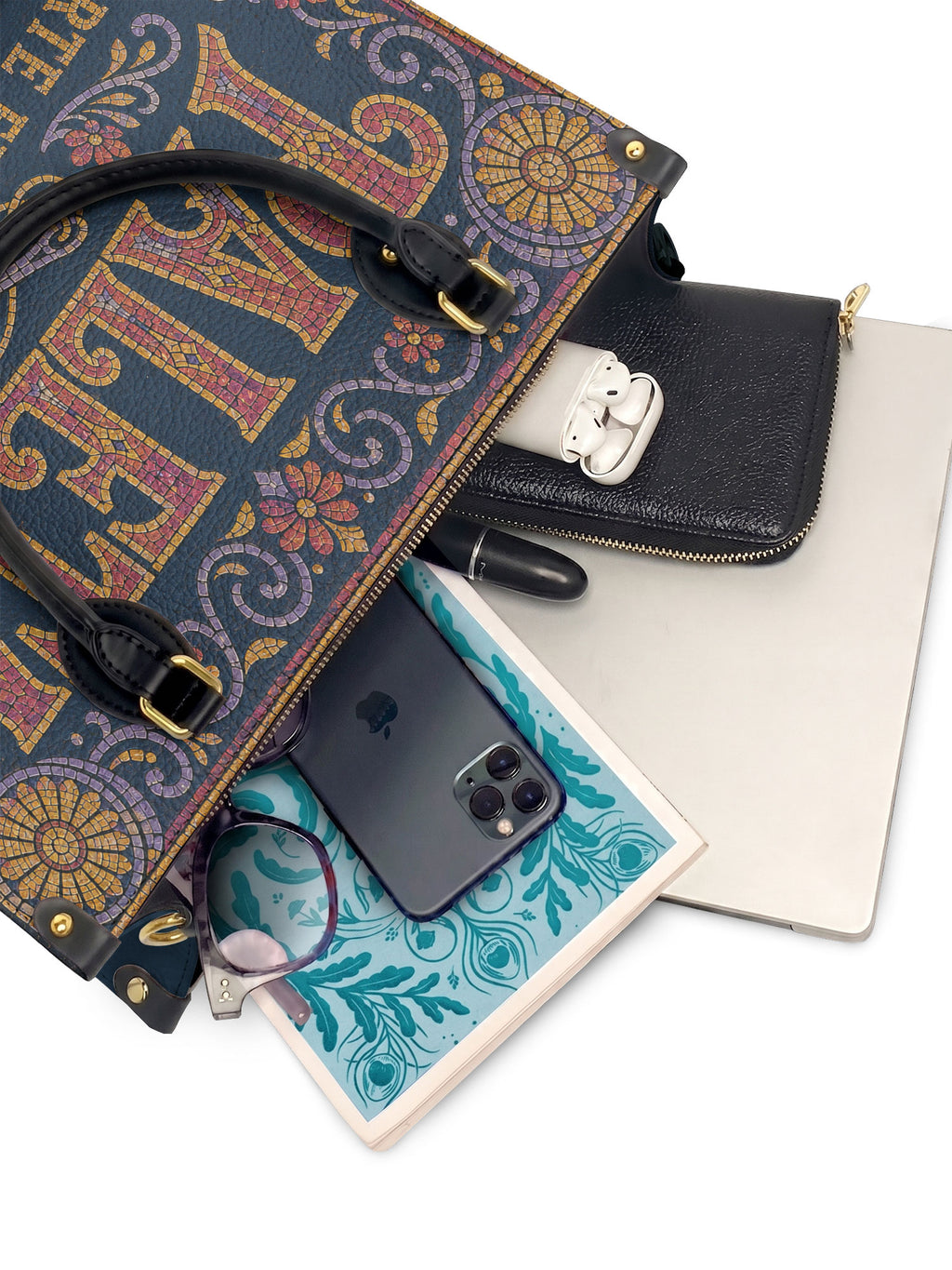 "La Paleta — Arte en cada costura" ver.3 Leather Handbag - interior