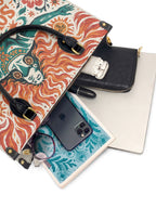 "Soy fuego que no se apaga" ver.4 Leather Handbag - interior | Paleta Bags
