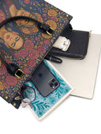 "Llevada por mujeres que inspiran" ver.2 Leather Handbag - interior | Paleta Bags