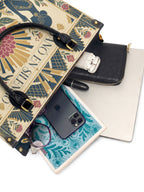 "Sanó en silencio, floreció con fuerza" ver.3 Leather Handbag - interior | Paleta Bags