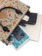 "Orgullosa de donde vengo" ver.2 Leather Handbag - interior | Paleta Bags