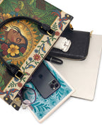 "Soy hija de la tierra" ver.6 Leather Handbag - interior | Paleta Bags