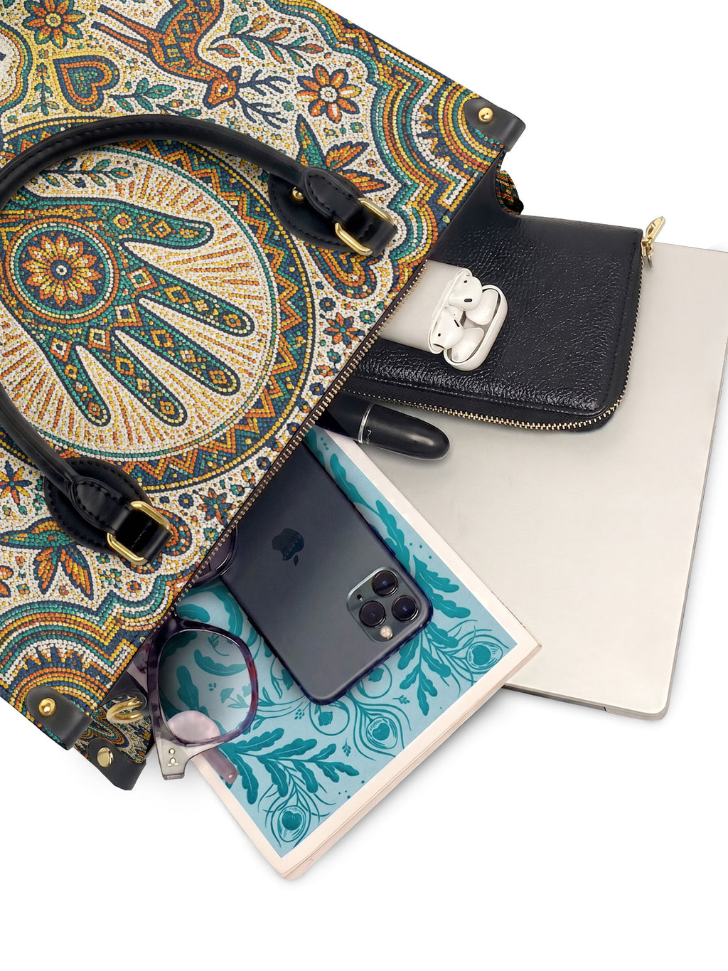 "Hecha a mano, hecha con amor" ver.3 Leather Handbag - interior