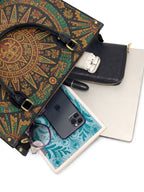 "Mi cultura es mi poder" ver.1 Leather Handbag - interior | Paleta Bags