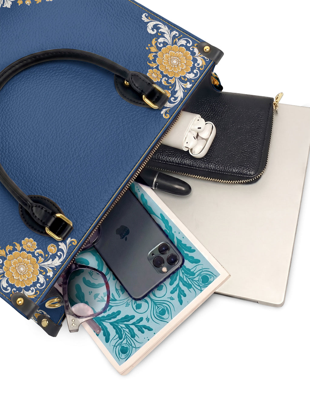 "CEMPASSÚCHIL" Leather Handbag - interior | Paleta Bags