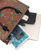 "Usa tus raíces con orgullo" ver.2 Leather Handbag - interior | Paleta Bags