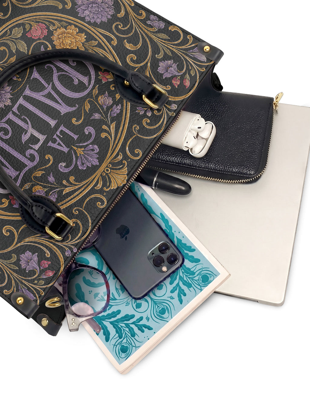 "La Paleta — Arte en cada costura" ver.1 Leather Handbag - interior