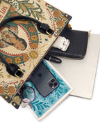 "Soy hija de la tierra" ver.5 Leather Handbag - interior | Paleta Bags