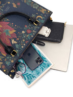 "Sanó en silencio, floreció con fuerza" ver.2 Leather Handbag - interior | Paleta Bags