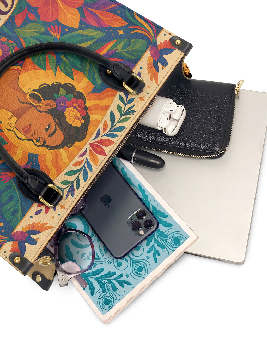 "Poderosa y Libre" ver.2 Leather Handbag - interior | Paleta Bags